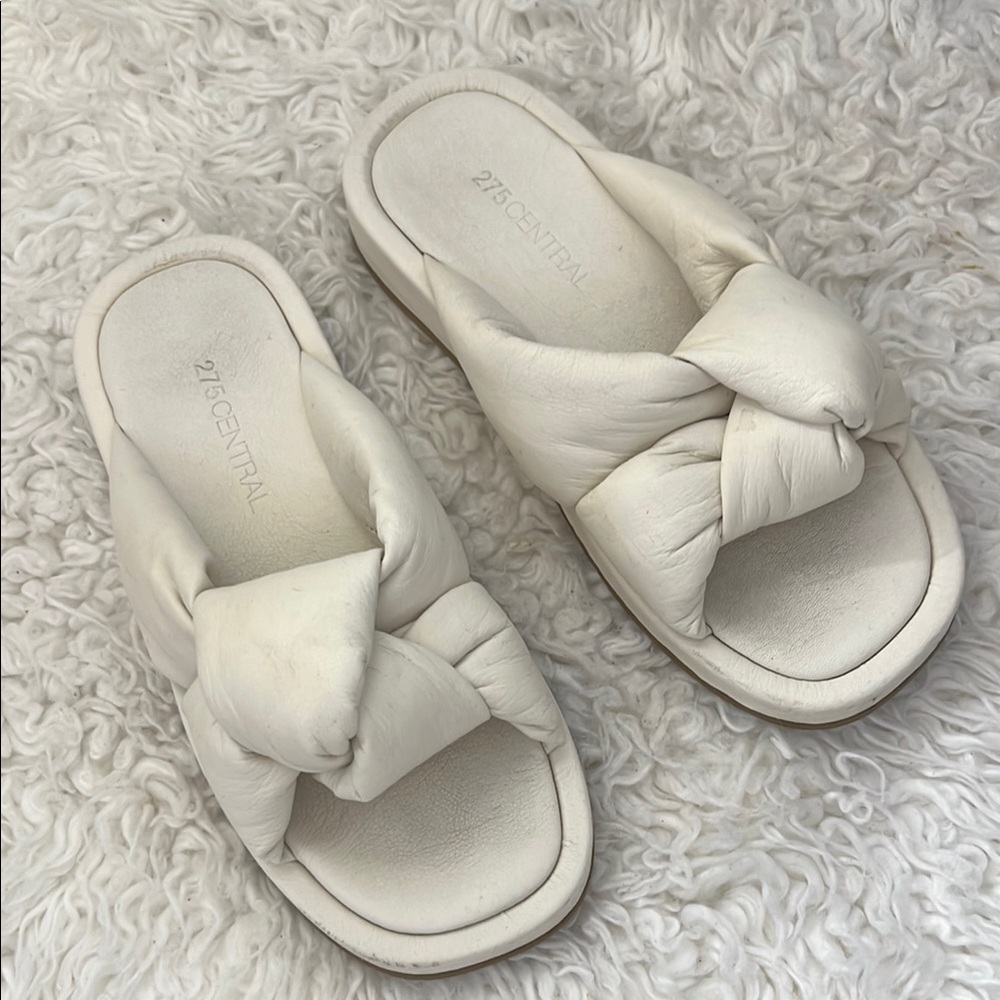 275 Central Igor White Sandals 7.5 - Picture 1 of 9